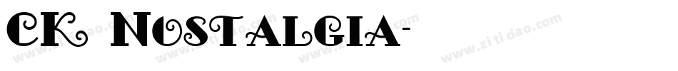 CK Nostalgia字体转换